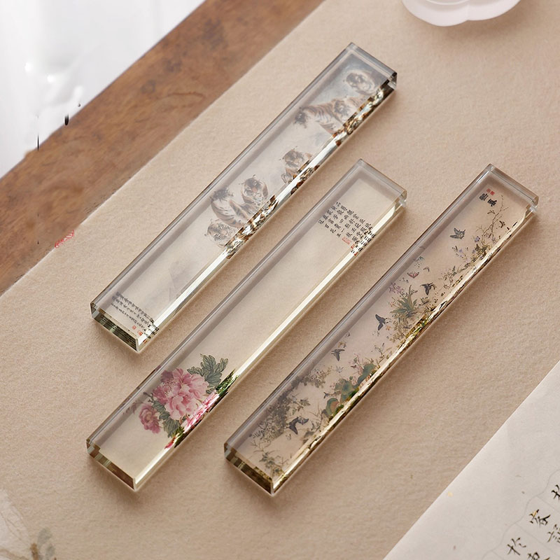 Paper Weight Crystal - 1PCS Crystal Glass Paperweight for Chinese