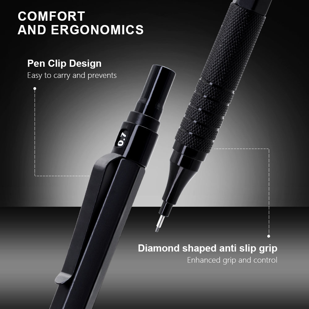 Black Low Center of Gravity Me - đánh giá và giá Mechanical Pencil 0.3